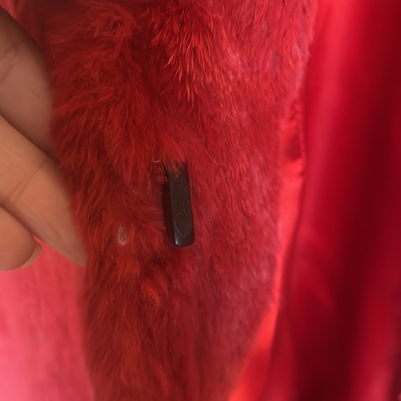 Red Rabbit fur coat - Picture 6 of 6